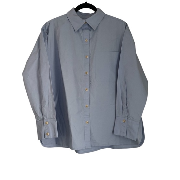 MATE The Label‎ Organic Cotton Button-Down Shirt Women’s Small - Picture 2 of 4